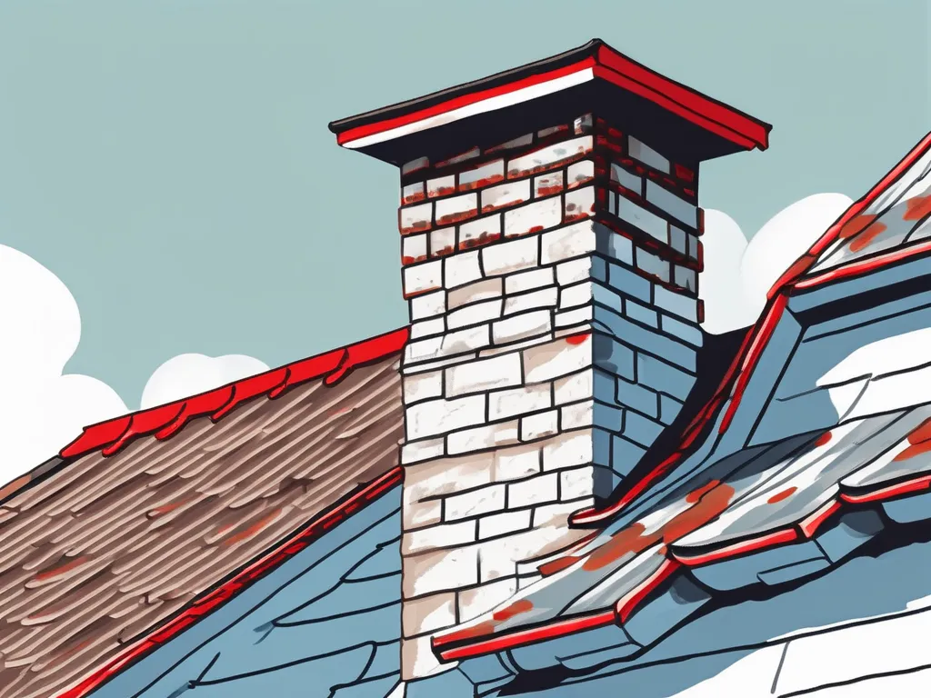 A well-maintained roof with clean gutters and a chimney
